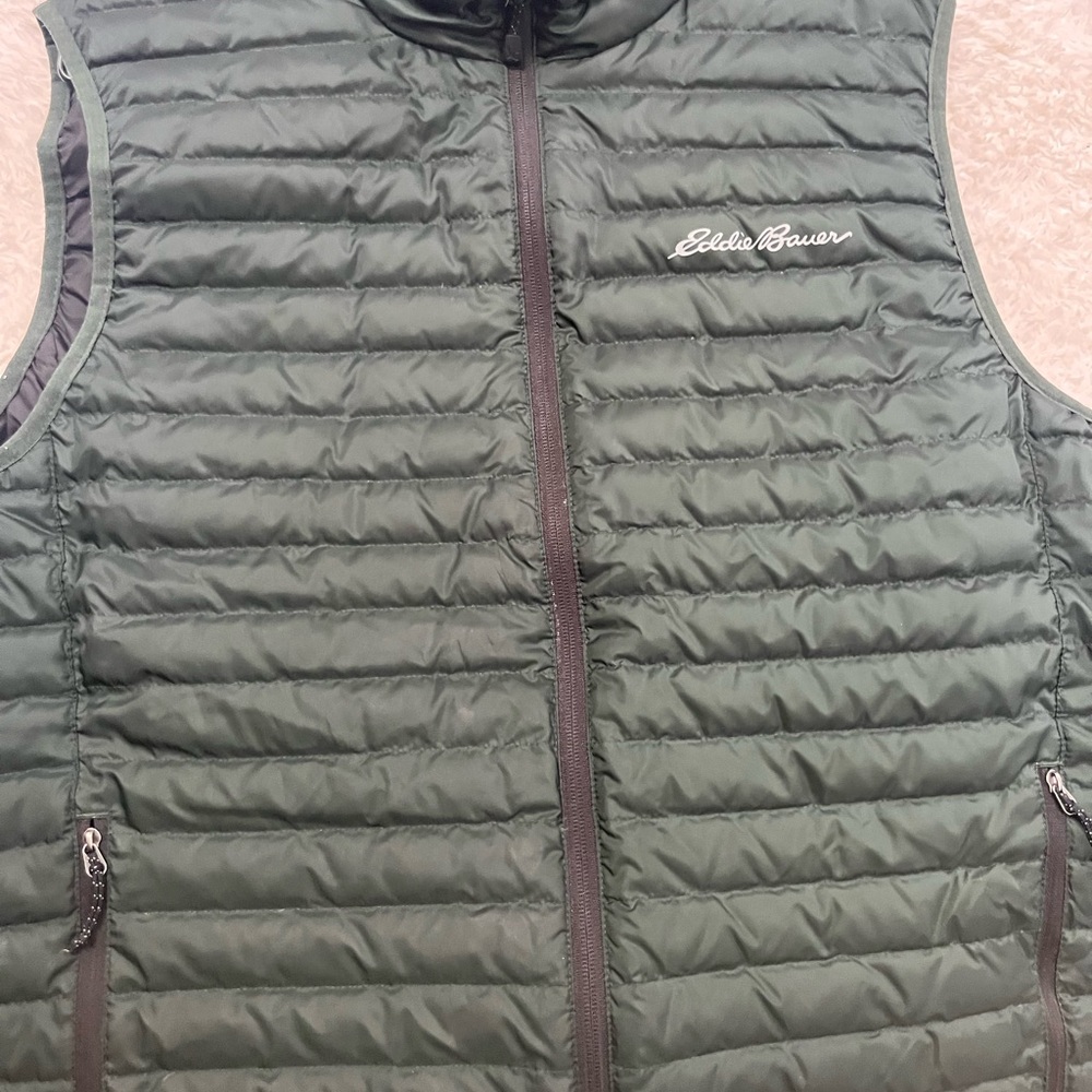 Eddie Bauer Dark Green Quilted Vest